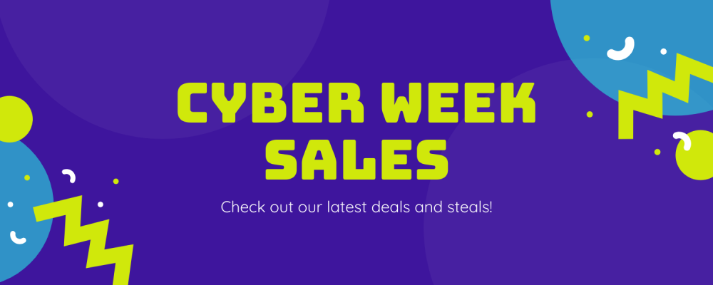 Copy of Purple Cyber Monday Sale Announcements Email Header